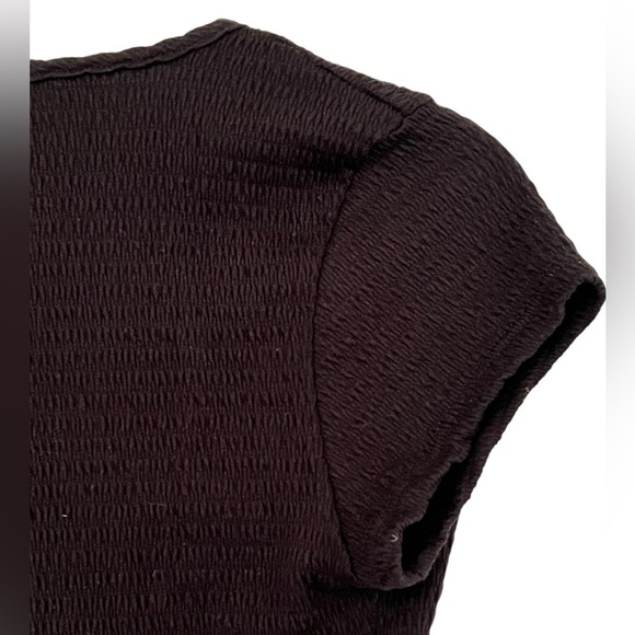 Altar’d State Women’s Wrap Crop Top Black Size Small - Picture 3 of 4